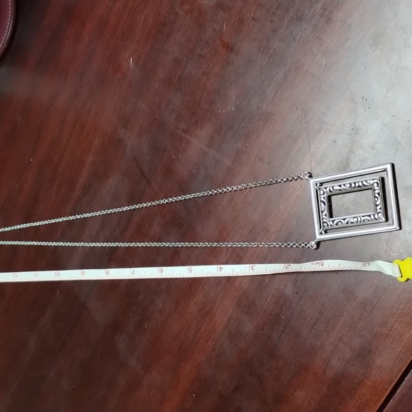 Brighton Silver Frame Pendant Necklace - Picture 5 of 6